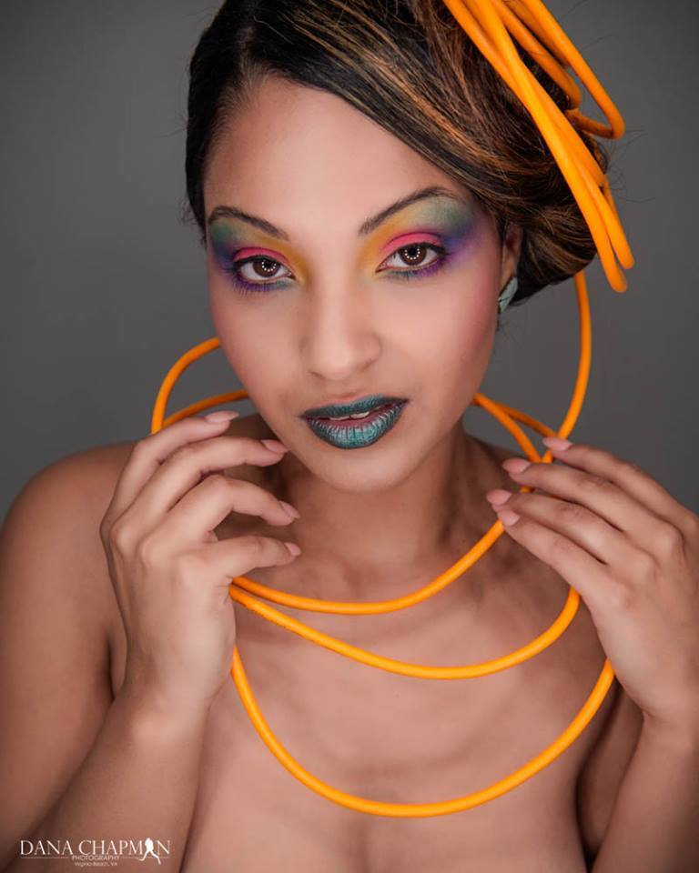 Female model photo shoot of Wendy Dunlap Makeup  by Dana  Chapman