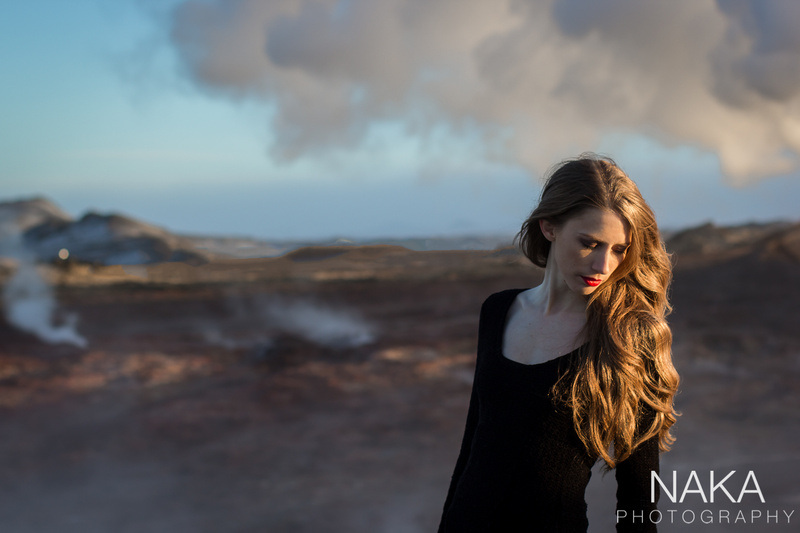 Female model photo shoot of Kimberly Kathleen by NAKAphotography in Iceland, makeup by SandraMariaA