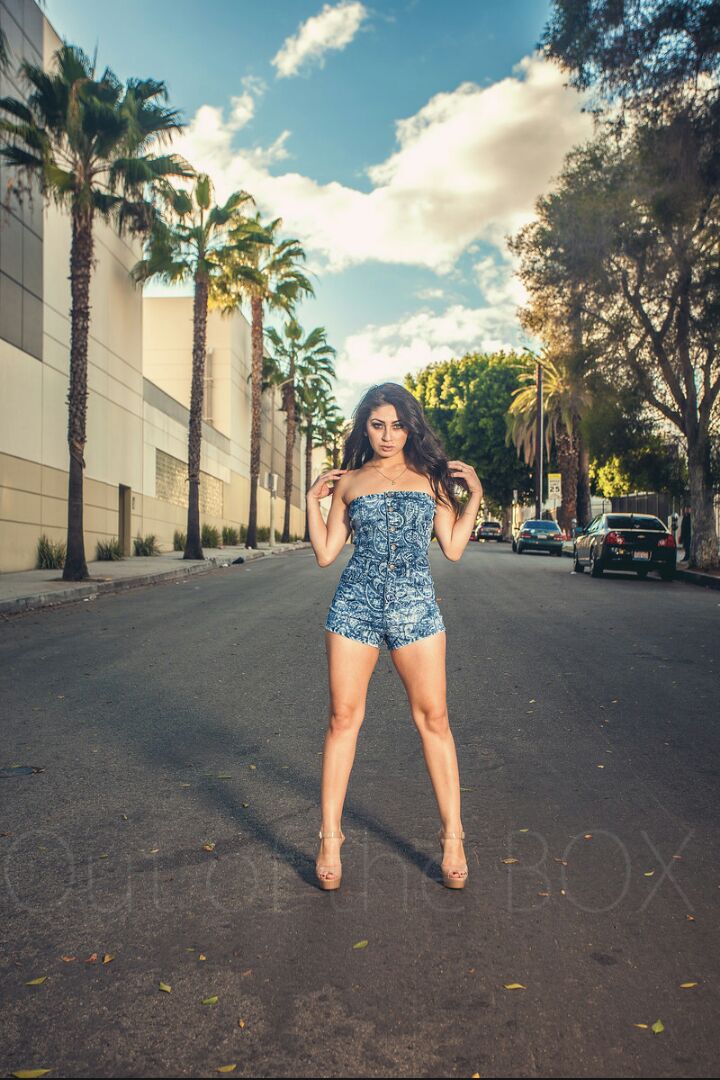 Female model photo shoot of Fanny Jimenez in Downtowl Los Angeles