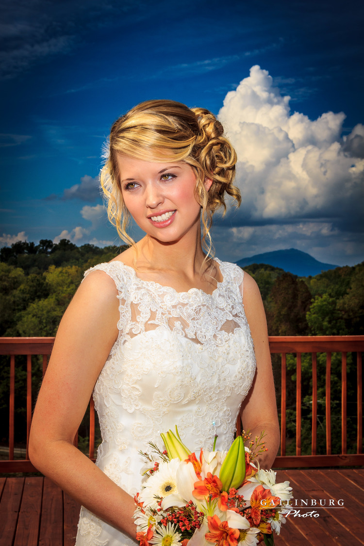 Female model photo shoot of johnandcasie in Flower Mountain Weddings Sevierville TN