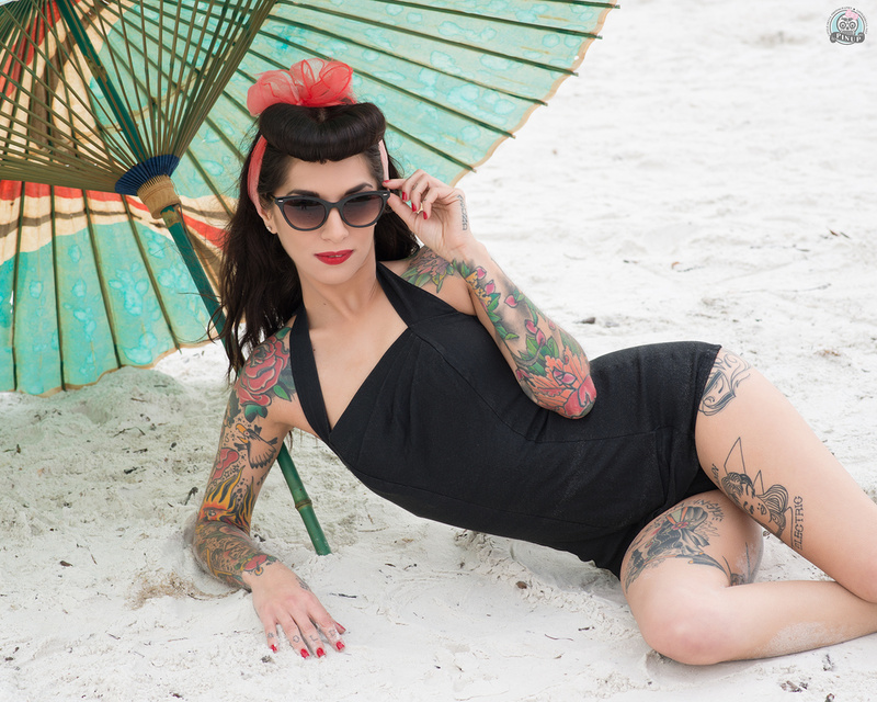 Female model photo shoot of Christal Maiden by Little Skull Pinup in Fort Myers Beach, Fl