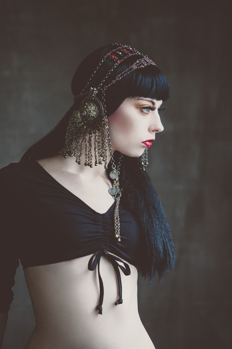 Female model photo shoot of Sakkara Clothing and Ophelia Darkly by Addie Mannan in Portland, OR