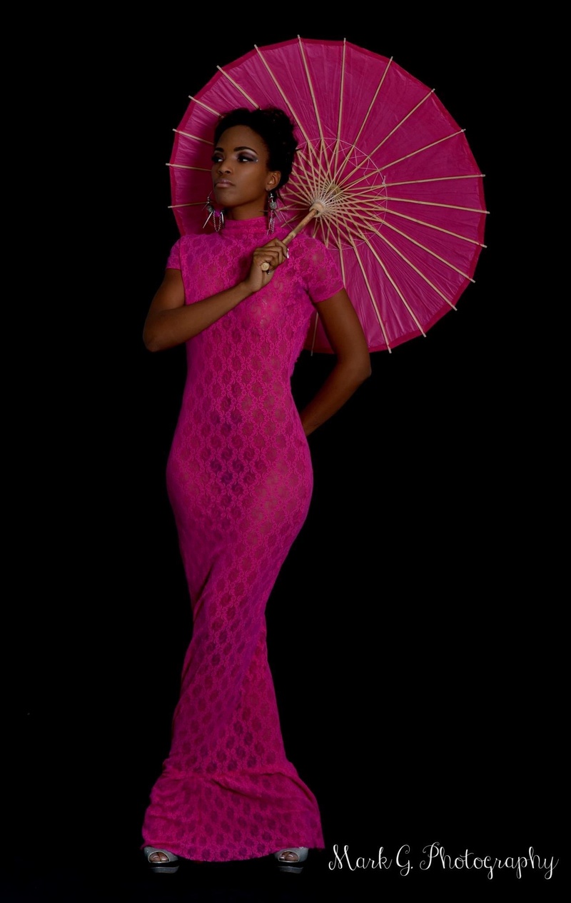Female model photo shoot of Ajiale_Couture