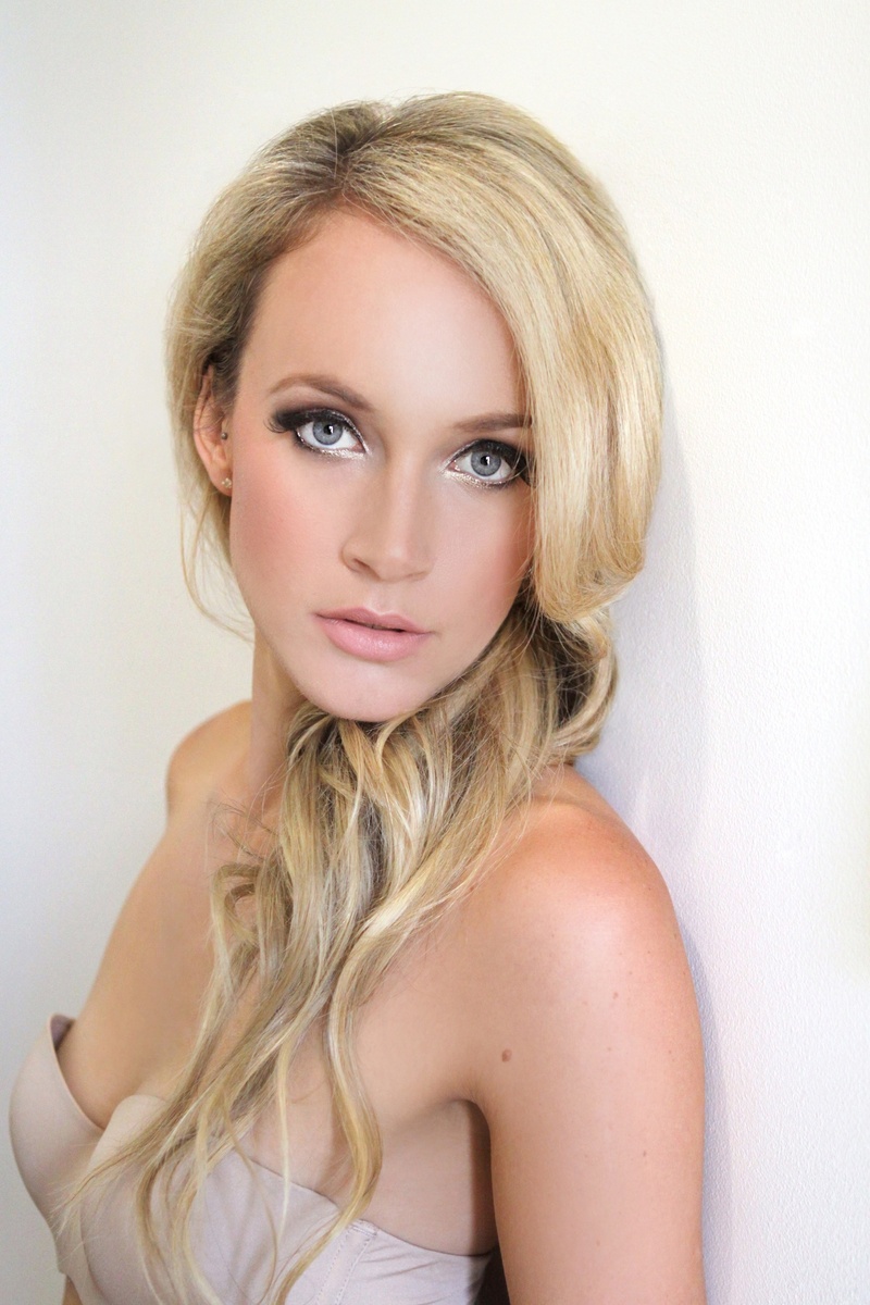 Female model photo shoot of EmilyJane by Brett King Photo, makeup by JTruong