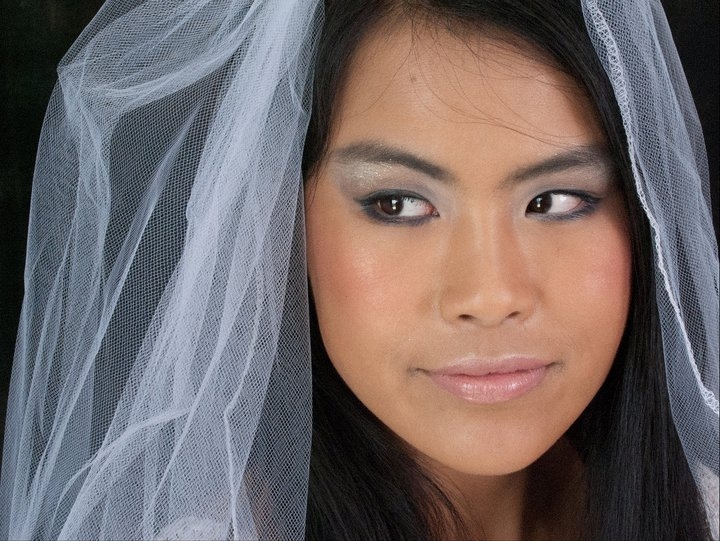 Female model photo shoot of Victorian Bridal Makeup in Residential Studio