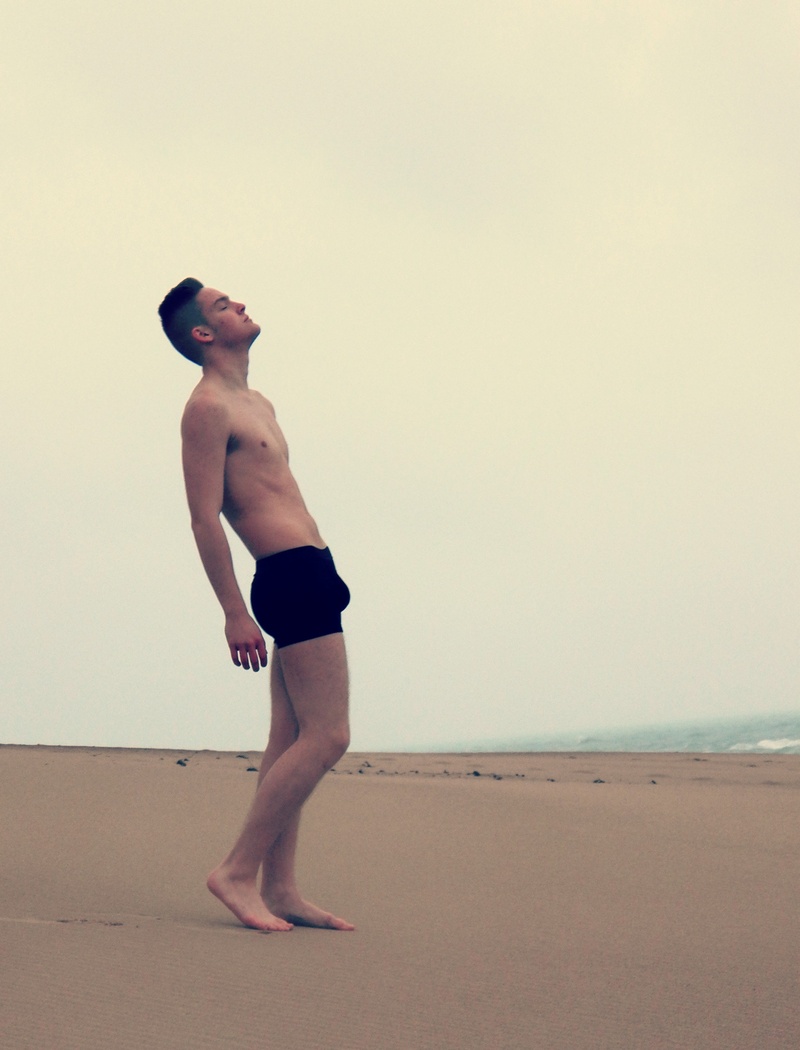 Male model photo shoot of Alex Soliday in Beach in Northwest, IN