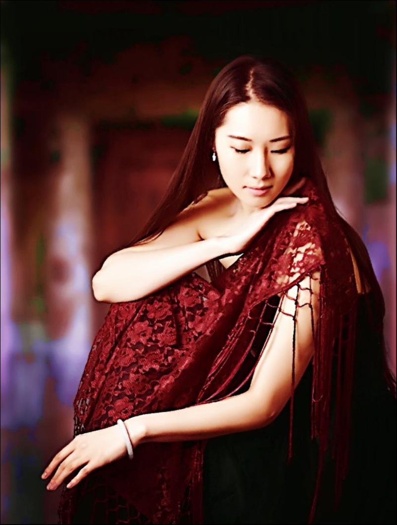 Female model photo shoot of Rose Zheng in Tip Top Studio