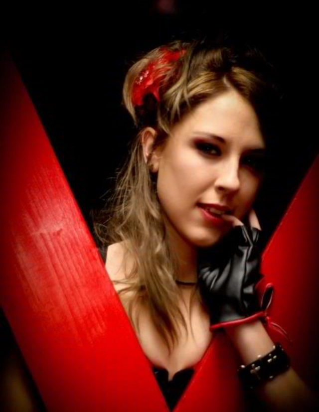 Female model photo shoot of NordicBeauty in Club Flesh: Specialized BDSM Event