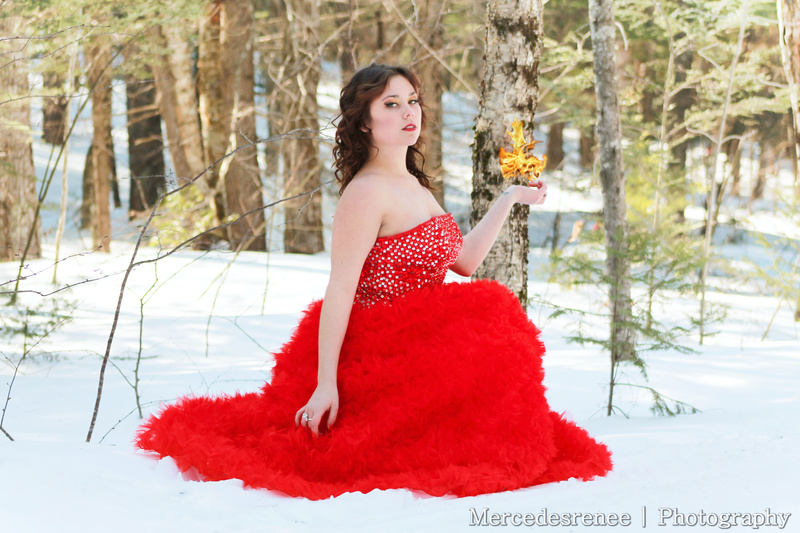 Female model photo shoot of MercedesReneePhotograph in Millinocket, Maine