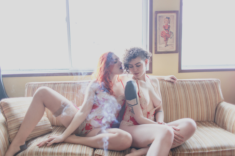 Male and Female model photo shoot of Henry Vance, Porcelain and Marlow Rae