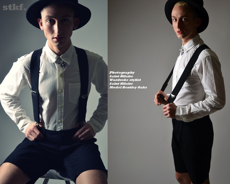 Male model photo shoot of Bentley Oaks by STHF, wardrobe styled by SAINTES WORLD