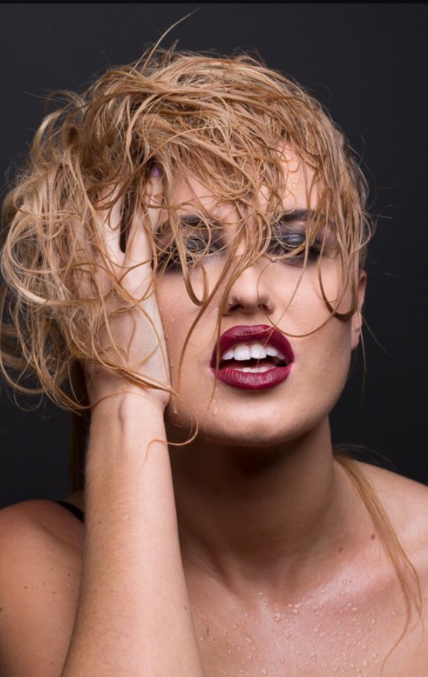 Female model photo shoot of Laura Jayne Makeup by Brett Ferguson