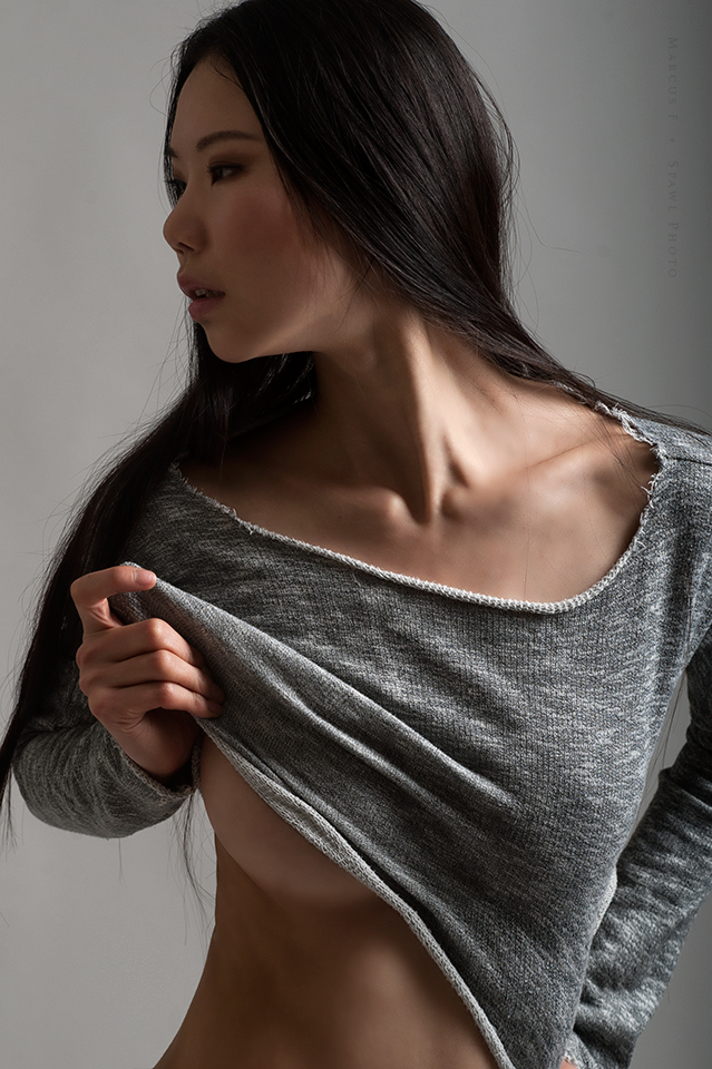 Female model photo shoot of Jihyeun Fox Chang by Spawl Photo in Montreal