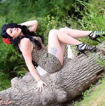 Female model photo shoot of Miss Apocalypze, makeup by Wolfs Hair and Makeup