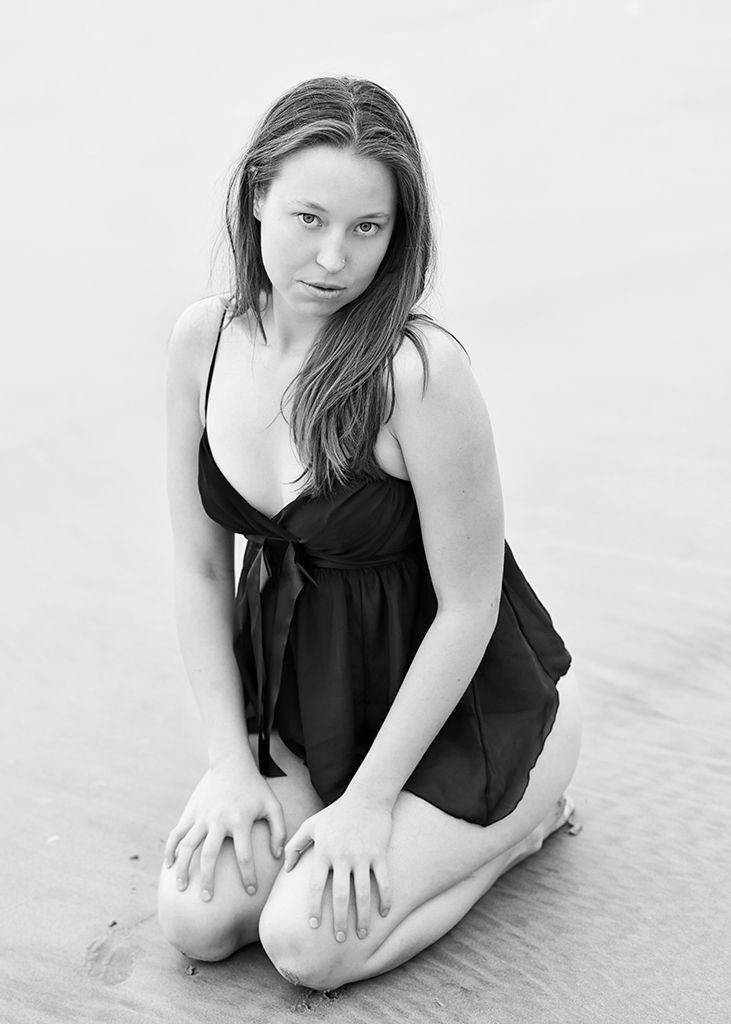 Female model photo shoot of nordicnatural in Black's Beach San Diego