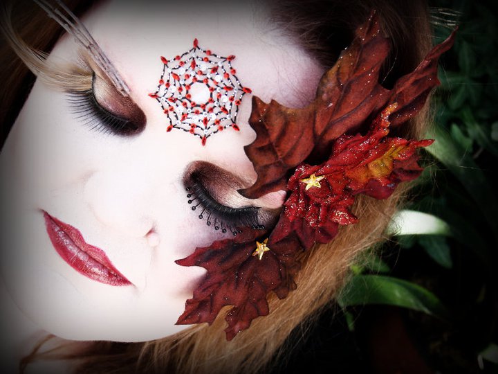 Female model photo shoot of Morgue Makeup