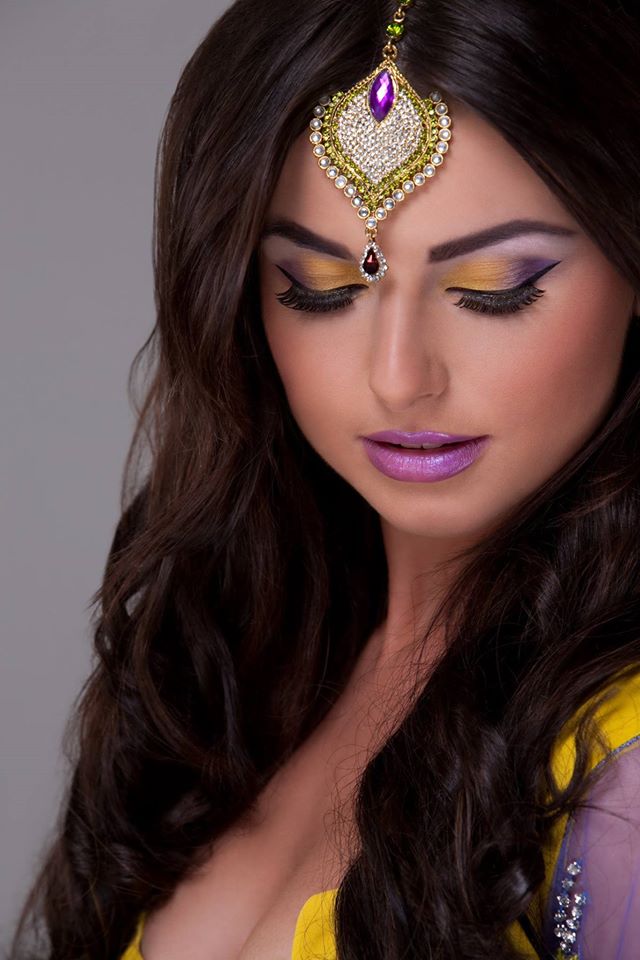 Female model photo shoot of Allkah Zaverie in Ash Kumar Studio London