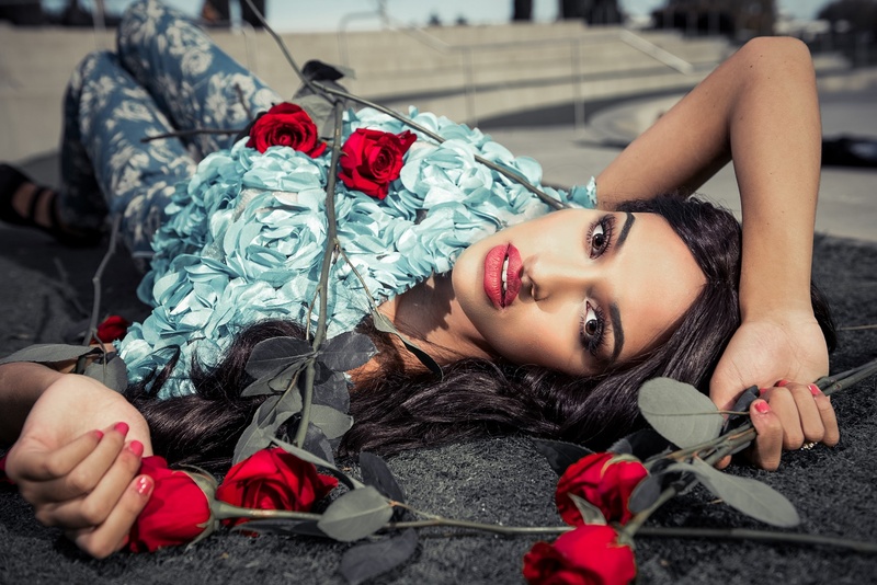 Female model photo shoot of Teyana Shyanne in Belmont, CA 