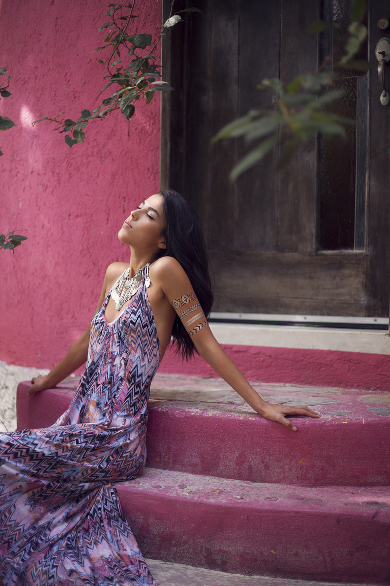 Female model photo shoot of INGAVEDYAN photography  in Tulum, Mexico