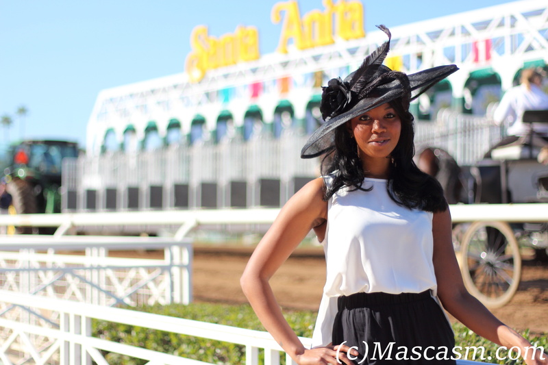 Male and Female model photo shoot of MascasM and Ciaratoga by MascasM in Santa Anita Race Track