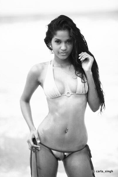 Female model photo shoot of Carlasingh1 in Maracus beach trinidad