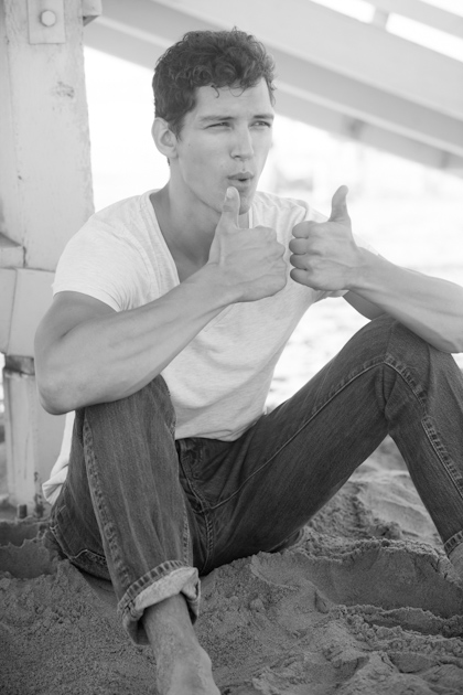 Male model photo shoot of Ricardo Roman Escalante in Venice Beach