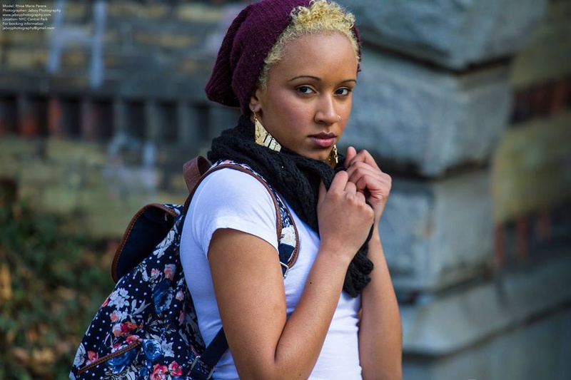 Female model photo shoot of Rhisa Parera in Central Park, NYC