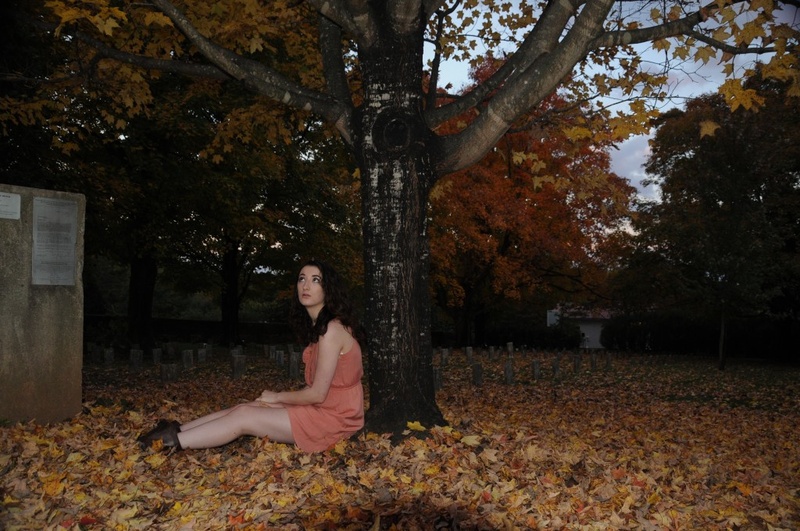 Female model photo shoot of Olivia Marion by Aldaron Studios in Old City Cemetery, Lynchburg, VA