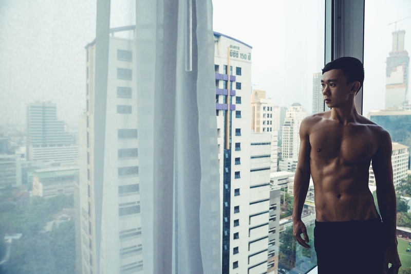 Male model photo shoot of Manuel Bally in Bangkok