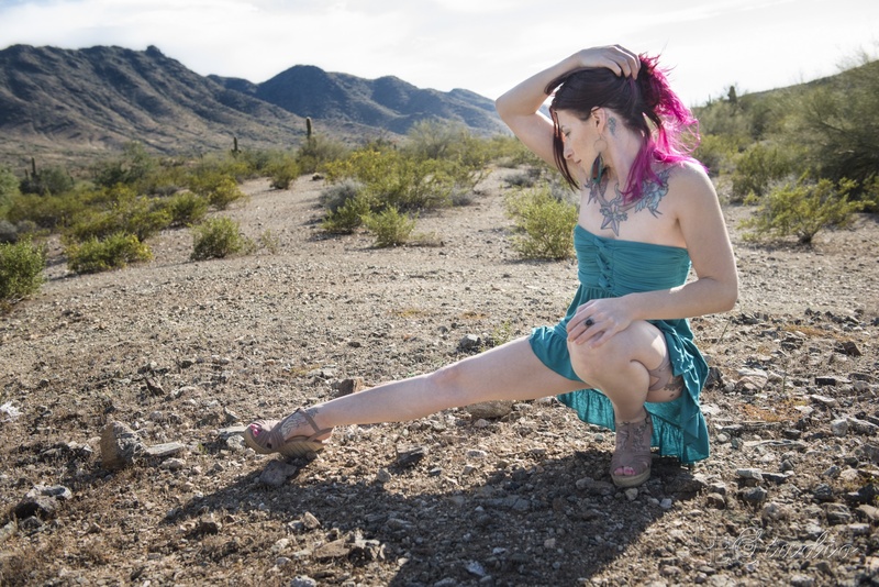 Female model photo shoot of VioletVengance in South Mountain Arizona