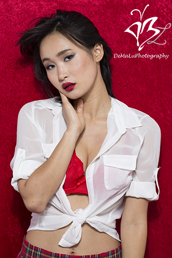 Female model photo shoot of DMfoto in studio