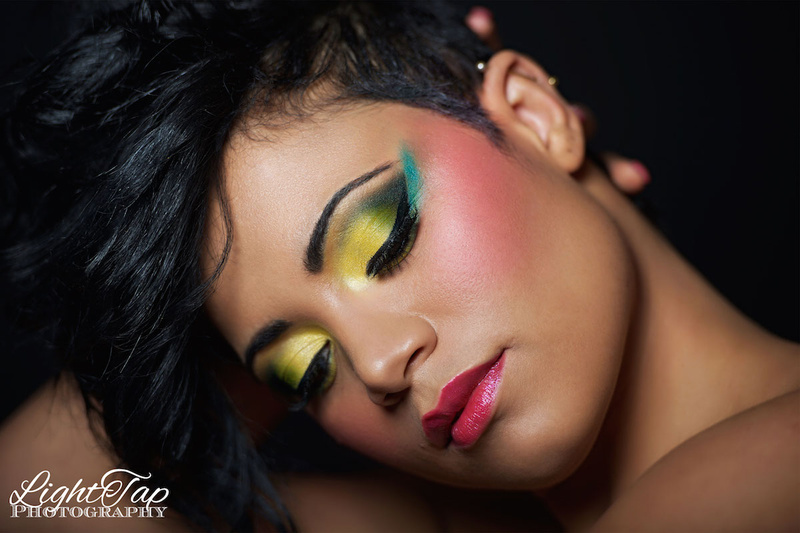 Female model photo shoot of LightTap in LightTap, makeup by GlamAndBeyond