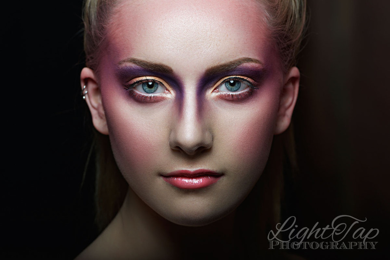 Female model photo shoot of LightTap in LightTap, makeup by GlamAndBeyond