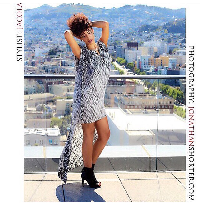 Female model photo shoot of Styles by ColaJai in San Francisco, CA NEMA ROOFTOP