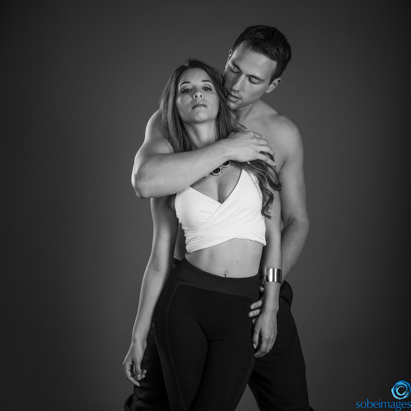 Male and Female model photo shoot of SoBe Images and I Melissa Garcia in Miami in studio