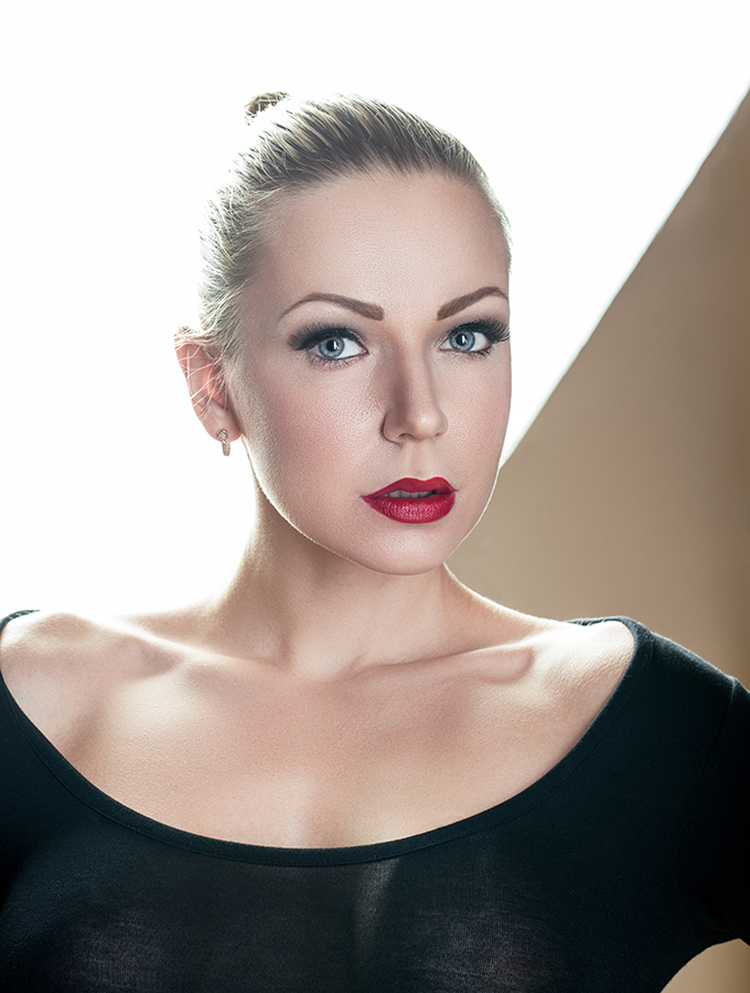 Female model photo shoot of DariaD, makeup by Sofiia Strykova
