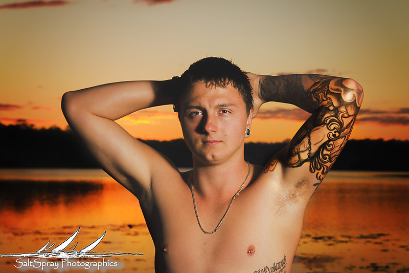 Male model photo shoot of SaltSpray Photographics in Lake Kawongbah