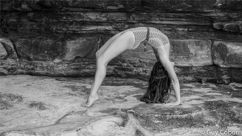 Female model photo shoot of vickyrodewyk in Whale Beach rocks, NSW