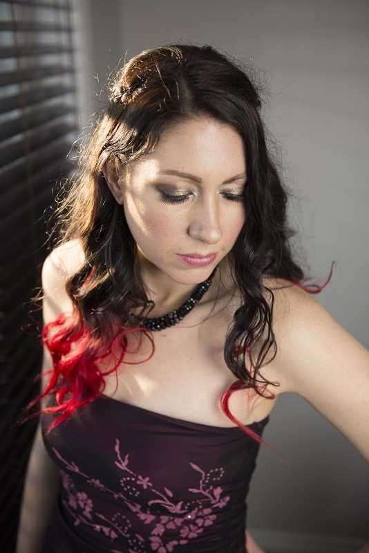 Female model photo shoot of MB Beauty Makeup Artistry in Chromyde Photography studio Calgary