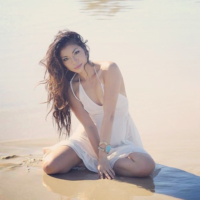 Female model photo shoot of Romarie E in Currumbin Beach