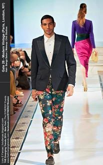 Male model photo shoot of J Couture X GATE 26 in New York Fashion Week 2014