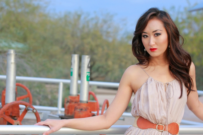 Female model photo shoot of Josephine Yang