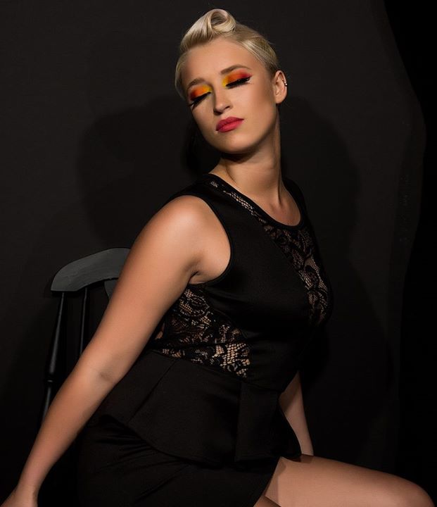Female model photo shoot of Kristen Scott Makeup