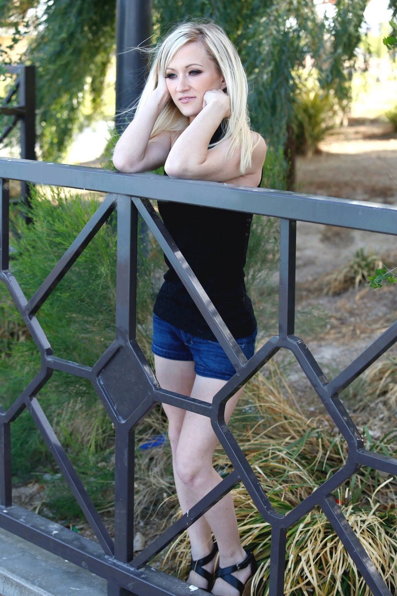 Female model photo shoot of DezaRae in Sunset park