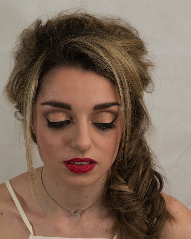 Female model photo shoot of Charlotte Akred Make-Up