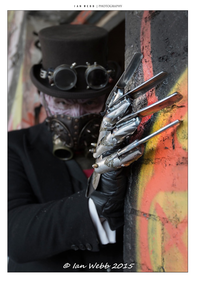 Male model photo shoot of Steampunk Freddy in Sheffield