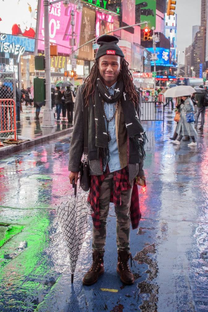 Male model photo shoot of MinatoTheRasta in Time Square