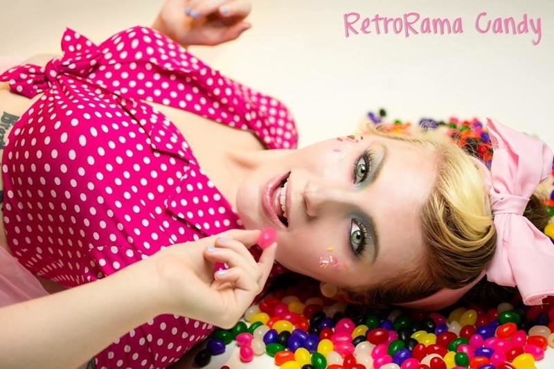 Female model photo shoot of Kyn deDoll by RetroMagic Pinups