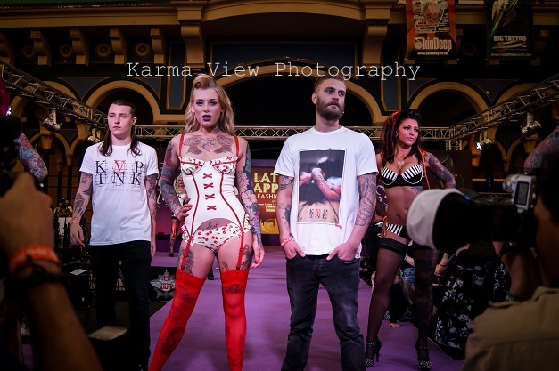 Male model photo shoot of KARMA MONERO in tattoo event great british tattoo show