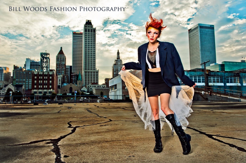 Female model photo shoot of Da Leigh by Bill Woods Fashion  in Tulsa, OK, makeup by Heather Moss